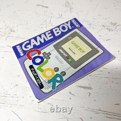 Nintendo Gameboy Color Console Gbc Clear Box Manuel Japon Testé Game Boy F/s