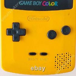 Nintendo Gameboy Color Console Jaune Japon Testé Avec Des Jeux De Pokemon 6 Titres