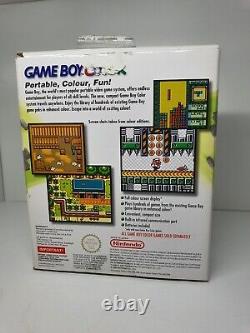 Nintendo Gameboy Color Console Kiwi Lime Boxed Cib Pal