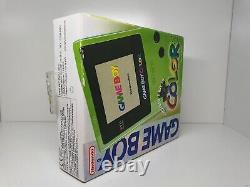 Nintendo Gameboy Color Console Kiwi Lime Boxed Cib Pal