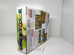 Nintendo Gameboy Color Console Kiwi Lime Boxed Cib Pal