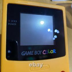 Nintendo Gameboy Color Console Pokemon Reshell + Backlight Backlit