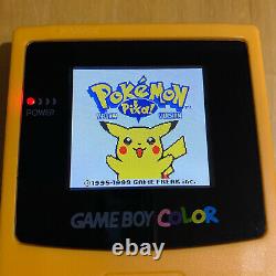 Nintendo Gameboy Color Console Pokemon Reshell + Backlight Backlit