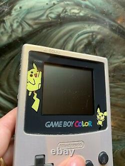 Nintendo Gameboy Color Console Rare Pokemon / Pikachu Edition Limitée