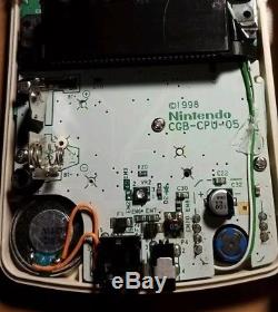 Nintendo Gameboy Color Dmg Avec Le Vrai Rétro-éclairé Ags-101 Installé Bennvenn Mod