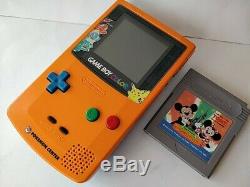 Nintendo Gameboy Color Edition Limitée Pokemon Console Couleur Orange, Game-c0317