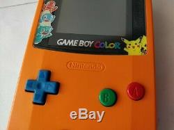 Nintendo Gameboy Color Edition Limitée Pokemon Console Couleur Orange, Game-c0317