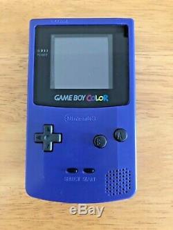 Nintendo Gameboy Color Gbc Couleur Raisin Contre-jour Console Écran En Verre Microusb