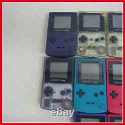Nintendo Gameboy Color Gbc Lot 10 Définir Aléatoire Console Vintage Junk Non Testé