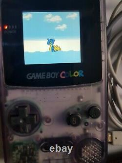 Nintendo Gameboy Color Handheld Console Rétro-éclairée Avec Pokemon