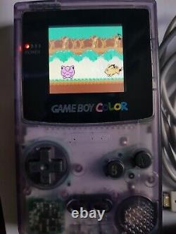 Nintendo Gameboy Color Handheld Console Rétro-éclairée Avec Pokemon