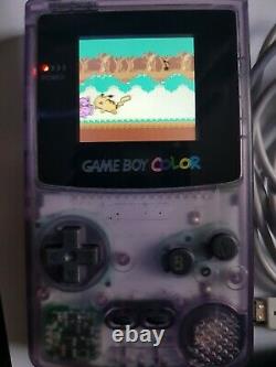 Nintendo Gameboy Color Handheld Console Rétro-éclairée Avec Pokemon