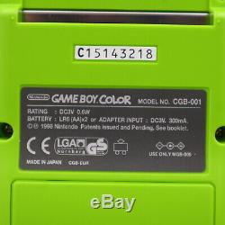 Nintendo Gameboy Color Konsole Grün Neu Nouveau Ovp Mint Unbespielt