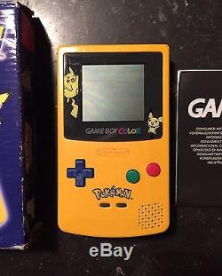 Nintendo Gameboy Color Konsole Pokemon Edition Spéciale Jaune / Gelb Ovp