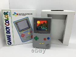 Nintendo Gameboy Color Light Super Famicom Edition Ips Rétro-éclairage Et Écran En Verre