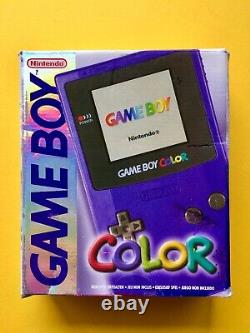 Nintendo Gameboy Color Lila Purple Ovp Box Neu Cib Clear Cgb K GB Gba Sp Pokemon