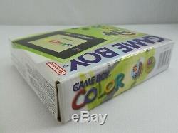 Nintendo Gameboy Color Lime Retro Vintage Véritable Monnaie Boxed