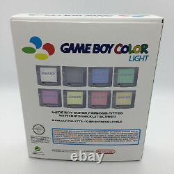 Nintendo Gameboy Color Lumière Super Famicom Édition Ips Rétro-éclairage Et Verre Écran