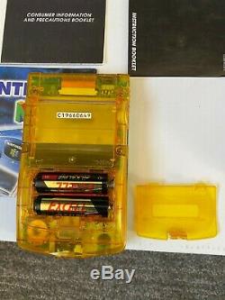 Nintendo Gameboy Color Ozzie Green Gold Neotone Complete Edition