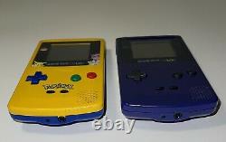 Nintendo Gameboy Color Pikachu Edition Pokémon Collection Bundle Avec 8 Jeux Gbc