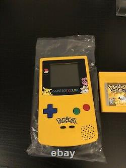Nintendo Gameboy Color Pikachu Pokemon Jaune Édition 100% Complete In Box