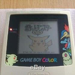 Nintendo Gameboy Color Pokemon Center Console Limitée Or Argent Utilisé