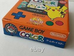 Nintendo Gameboy Color Pokemon Edition Limitée Console Couleur Orange, Boxed-d0729