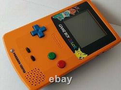 Nintendo Gameboy Color Pokemon Edition Limitée Console Couleur Orange, Boxed-d0729
