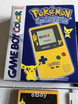 Nintendo Gameboy Color Pokemon Édition Spéciale Complète En Boîte