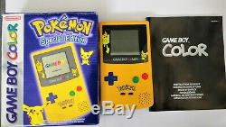 Nintendo Gameboy Color Pokemon Special Edition Boxé Et En Très Bon État