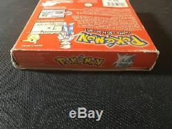 Nintendo Gameboy Color Pokemon Version Rouge Jeu Insert Boîte Manuelle Pal Testée