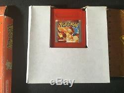 Nintendo Gameboy Color Pokemon Version Rouge Jeu Insert Boîte Manuelle Pal Testée