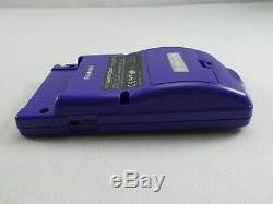 Nintendo Gameboy Color Purple Retro Vintage Véritable Monnaie Boxed