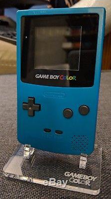 Nintendo Gameboy Color, Vert Sarcelle Personnalisé Rétroéclairé 101 LCD