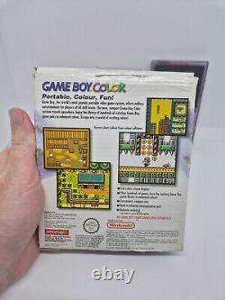 Nintendo Gameboy Color Violet Atomique BOÎTE COMPLÈTE AVEC MANUELS SUIVIS 24