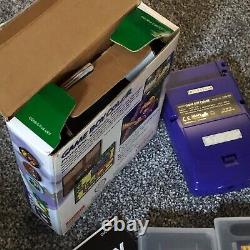 Nintendo Gameboy Color avec boîte, manuels, Tetris DX & Pacman Testé & Fonctionne