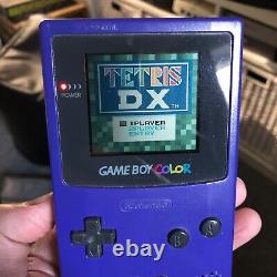 Nintendo Gameboy Color avec boîte, manuels, Tetris DX & Pacman Testé & Fonctionne