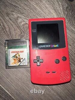 Nintendo Gameboy Color en rouge Jeu Chicken Run inclus