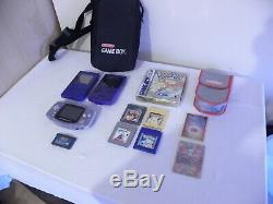 Nintendo Gameboy Colour Bundle Grape / Blue / Console 3 Avec 6 Jeux