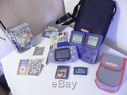 Nintendo Gameboy Colour Bundle Grape / Blue / Console 3 Avec 6 Jeux