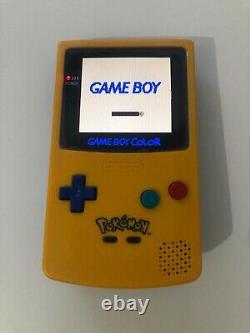 Nintendo Gameboy Colour avec Mod d'écran rétroéclairé IPS V2 personnalisé Coquille Pokémon Q5