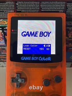 Nintendo Gameboy Colour avec un nouvel écran AMOLED modifié de 2024 et des IPs personnalisées