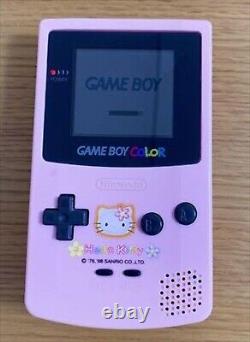 Nintendo Gameboy Console Bonjour Kitty Rose Couleur Édition Spéciale Japon #33