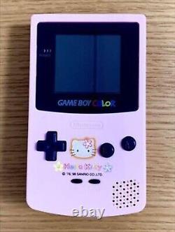 Nintendo Gameboy Console Bonjour Kitty Rose Couleur Édition Spéciale Japon #33