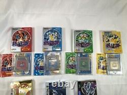 Nintendo Gameboy Console De Couleur Claire Avec 7 Pokemon Softs Set Gbc Japan #0040c