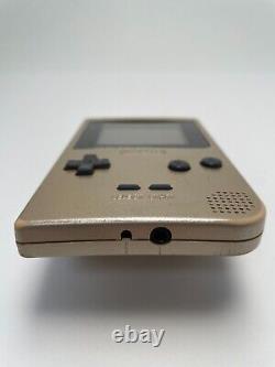 Nintendo Gameboy Console De Lumière Couleur Or Mgb-101 Gbl Testée Good+ De Japon