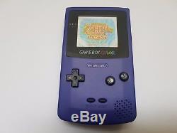 Nintendo Gameboy Couleur Ags-101 Raisin Nouvelle Lentille De Verre