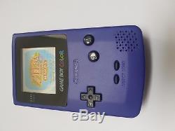 Nintendo Gameboy Couleur Ags-101 Raisin Nouvelle Lentille De Verre