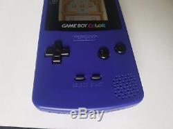 Nintendo Gameboy Couleur Ags-101 Raisin Nouvelle Lentille De Verre