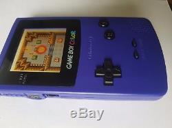 Nintendo Gameboy Couleur Ags-101 Raisin Nouvelle Lentille De Verre